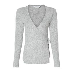 Image of Boxercraft Women's Cuddle Wrap Top - OXFORD HEATHER