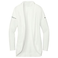 Image of Ogio Women's Luuma Cocoon Fleece Cardigan Wrap - IVORY SNOW