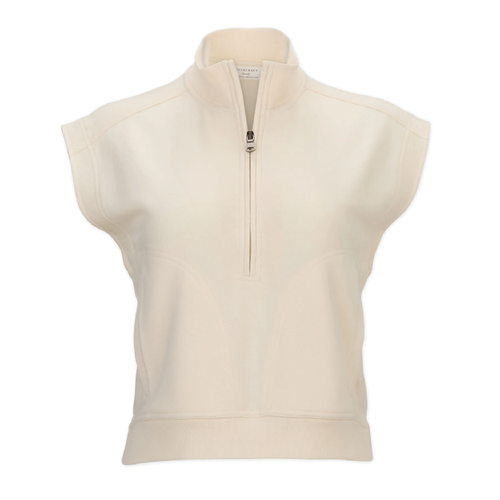 Boxercraft Women's French Terry Half Zip - NATURAL image thumbnail