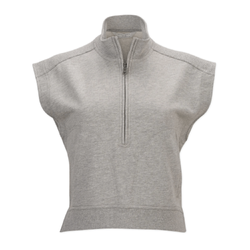 Image of Boxercraft Women's French Terry Half Zip - OXFORD HEATHER