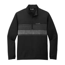 Image of Travis Mathew Men's Balboa Chest Stripe 1/4-Zip - BLACK