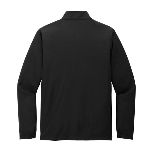 Travis Mathew Men's Balboa Chest Stripe 1/4-Zip - BLACK image thumbnail