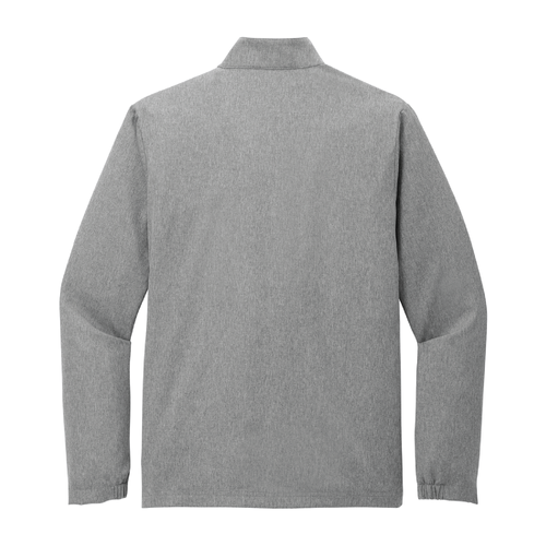 Travis Mathew Men's Balboa Chest Stripe 1/4-Zip - DARK GREY HEATHER image thumbnail