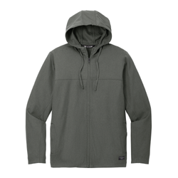 Image of Travis Mathew Men's Balboa Hooded Full-Zip Jacket - DARK GREY HEATHER