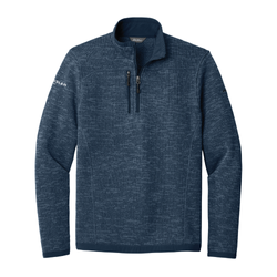 Image of Eddie Bauer Men's Sweater Fleece 1/4-Zip - RIVER BLUE NAVY HEATHER