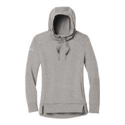 Image of OGIO Women's Luuma Pullover Fleece Hoodie - PETROL GREY HEATHER