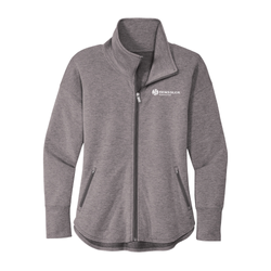 Image of OGIO Women's Luuma Full-Zip Fleece - PETROL GREY HEATHER