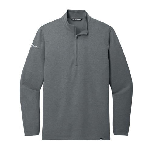 Travis Mathew Men's Coveside 1/4-Zip - DARK GREY HEATHER image thumbnail