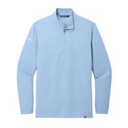 Image of Travis Mathew Men's Coveside 1/4-Zip - LIGHT BLUE HEATHER