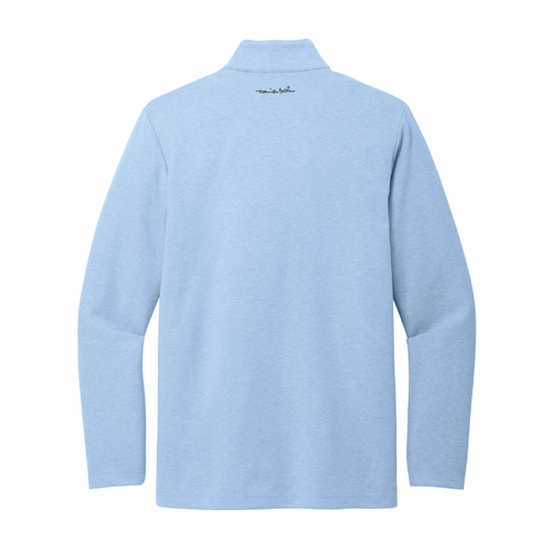 Travis Mathew Men's Coveside 1/4-Zip - LIGHT BLUE HEATHER image thumbnail
