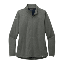 Image of Travis Mathew Women's Coveside Full-Zip - DARK GREY HEATHER