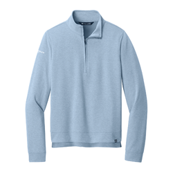 Image of Travis Mathew Women’s Coveside 1/2-Zip - LIGHT BLUE HEATHER