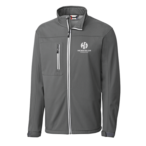 Clique Men's Telemark Eco Stretch Softshell Full Zip Jacket - GREY image thumbnail