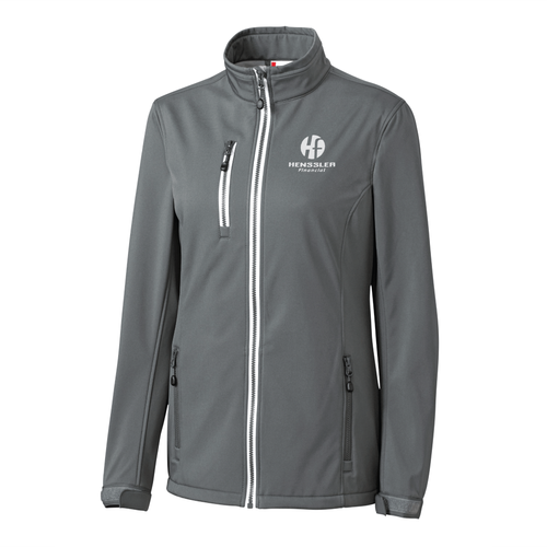 Clique Women's Telemark Eco Stretch Softshell Full Zip Jacket - GREY image thumbnail