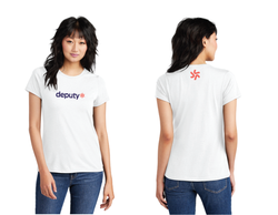 Image of Logo 2 - District ® Perfect Tri ® Tee Women's - White