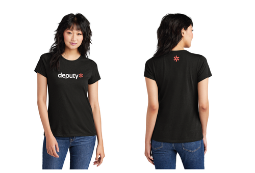 Logo 2 - District ® Perfect Tri ® Tee Women's - White Tag image thumbnail