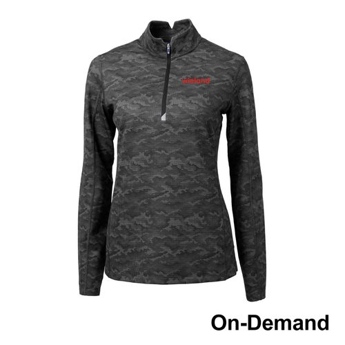 Women's Cutter & Buck Camo 1/4-Zip Pullover image thumbnail
