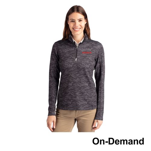 Women's Cutter & Buck Camo 1/4-Zip Pullover image thumbnail