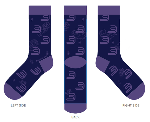 Custom DeepSeas Woven Dress Socks image thumbnail