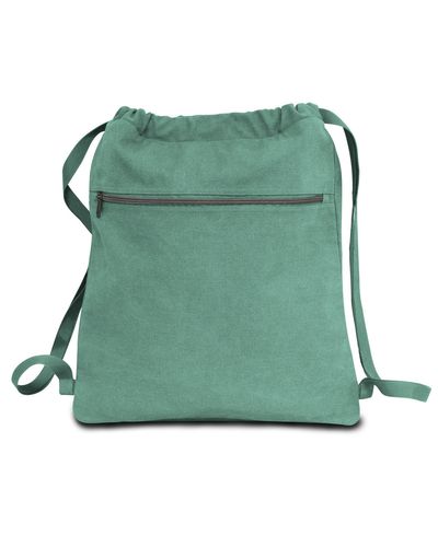 Seaside Cotton Pigment Dyed Drawstring Bag image thumbnail