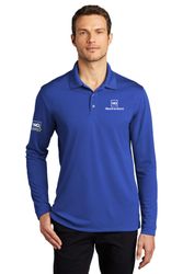 Image of Port Authority Dry Zone UV Micro-Mesh Long Sleeve Polo