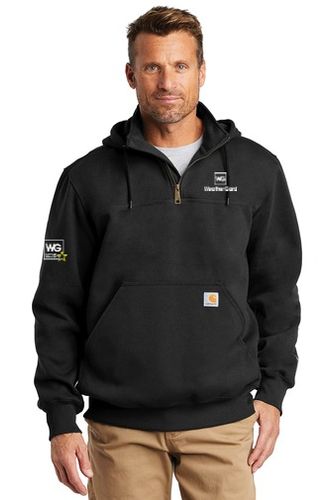 Carhartt Rain Defender Paxton Heavyweight Hooded Zip Mock Sweatshirt image thumbnail