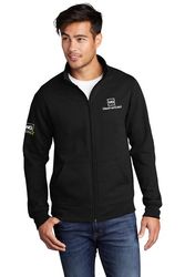 Image of Port & Company Core Fleece Cadet Full-Zip Sweatshirt