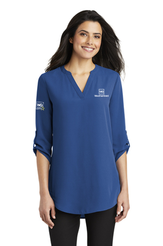 Port Authority Ladies 3/4-Sleeve Tunic Blouse image thumbnail