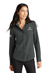 Image of MERCER+METTLE Women's Stretch Crepe Long Sleeve Camp