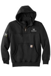 Image of Carhartt Rain Defender Paxton Heavyweight Hooded Zip Mock Sweatshirt