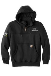 Image of Carhartt Rain Defender Paxton Heavyweight Hooded Zip Mock Sweatshirt