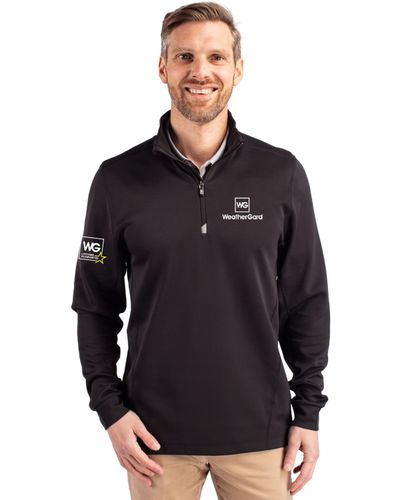 Cutter & Buck Traverse Stretch Eco Quarter Zip Mens Pullover image thumbnail