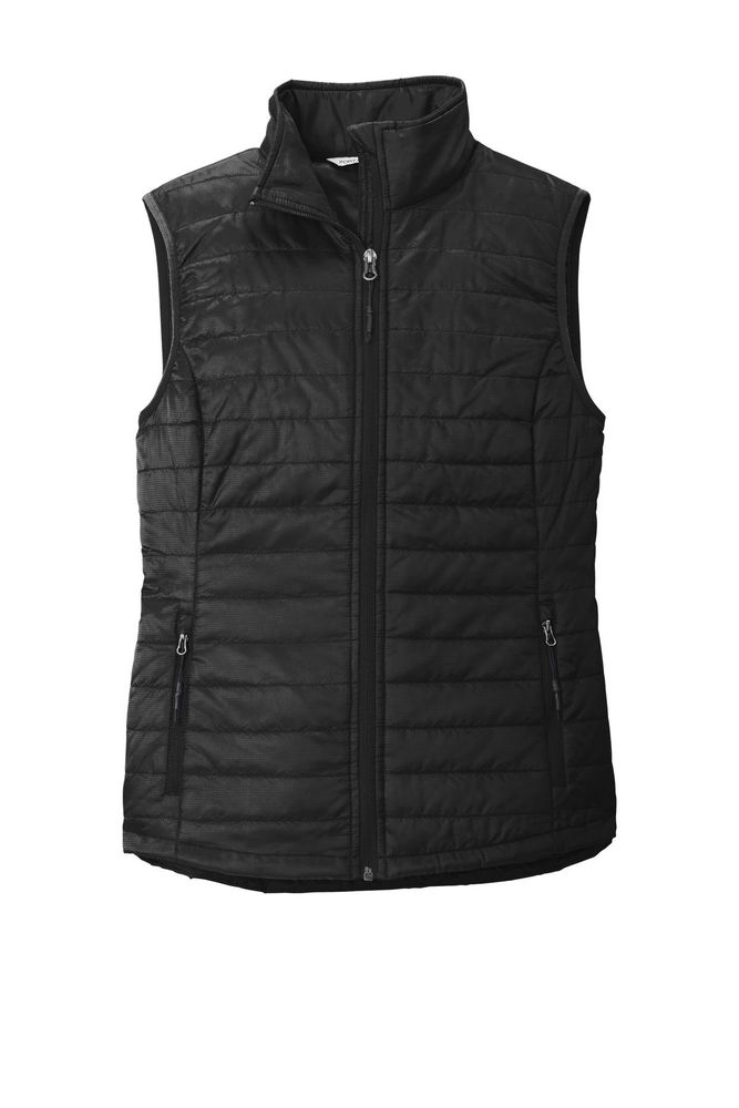 Ladies Packable Puffy Vest  primary image