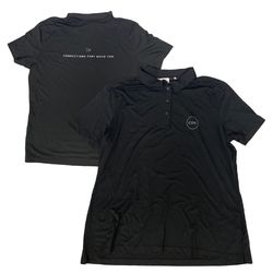 Image of Women's Black Polo - CDK Grey Chest