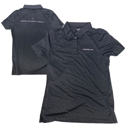 Women's Black Polo - Fortellis image thumbnail