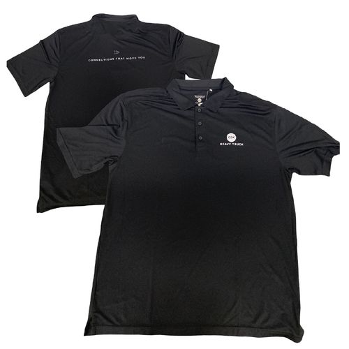 Men's Polo Black - Heavy Truck image thumbnail