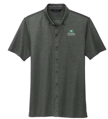 Mercer+Mettle® Stretch Pique Full-Button Polo image thumbnail
