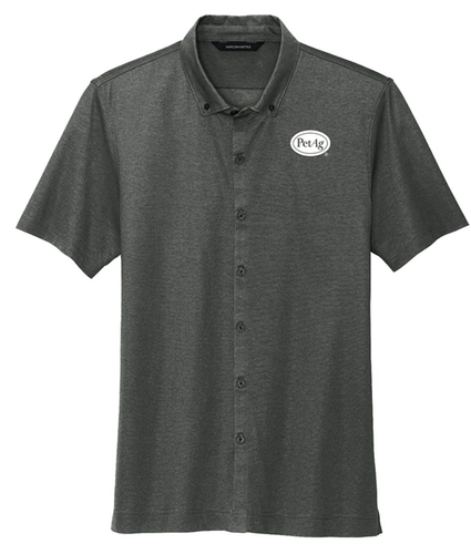 Mercer+Mettle® Stretch Pique Full-Button Polo image thumbnail