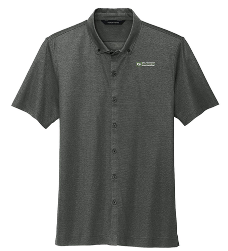 Mercer+Mettle® Stretch Pique Full-Button Polo image thumbnail
