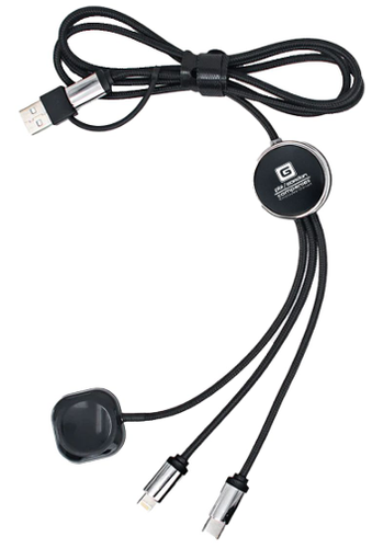 LED Multi-Cable Featuring Apple Watch Charging Dock image thumbnail