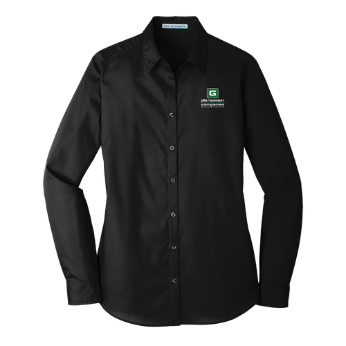 Port Authority® Women's Long Sleeve Carefree Poplin Shirt image thumbnail