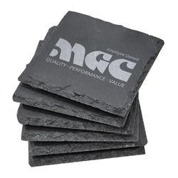 Image of 4x4 Slate 6 Piece Coaster Set
