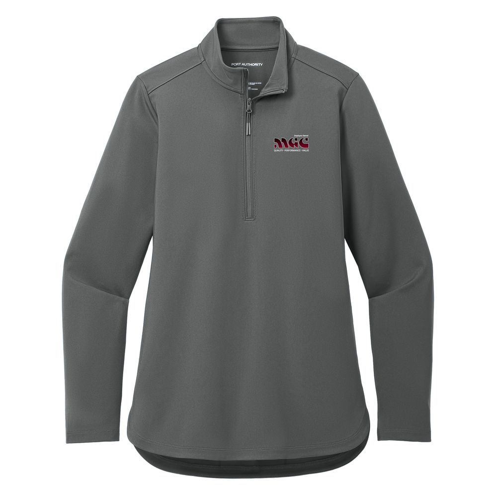 Ladies Port Authority C-Free Double Knit 1/4 Zip primary image