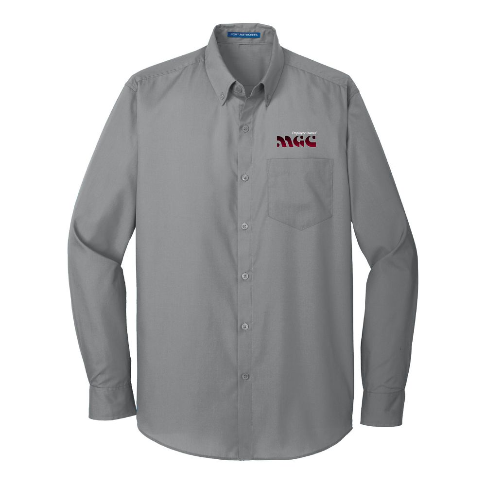 Port Authority Long Sleeve Carefree Poplin Shirt primary image