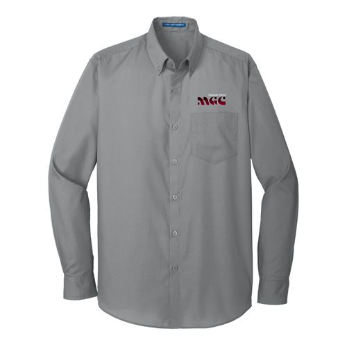 Port Authority Long Sleeve Carefree Poplin Shirt image thumbnail