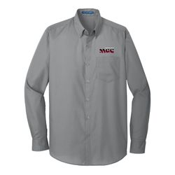 Image of Port Authority Long Sleeve Carefree Poplin Shirt