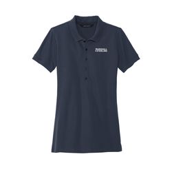 Image of Heavyweight Pique Polo - Women's Navy