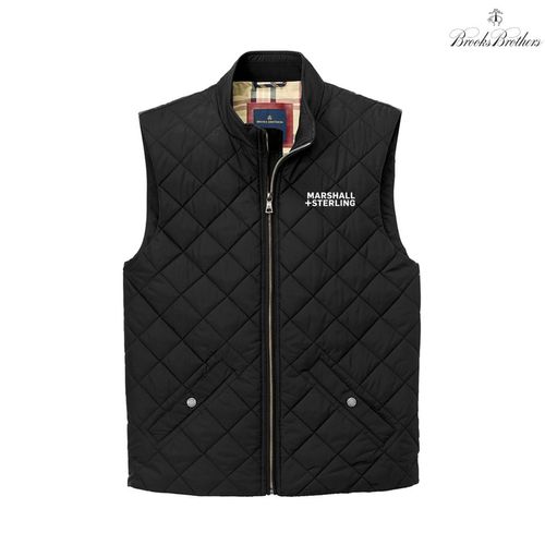 Brooks Brother's Quilted Vest - Men's Black image thumbnail