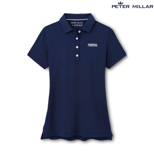 Peter Millar Solid Performance Polo - Women's Navy image thumbnail