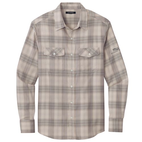 NKKS29 Long Sleeve Ombre Plaid Shirt image thumbnail